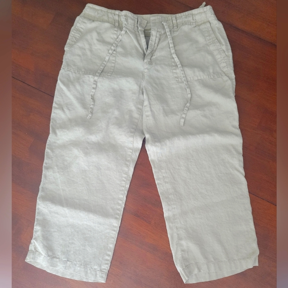 Liz Claireborne Linen Cropped Pants